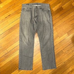 Patagonia Men’s Ironclad Grey Denim Jeans, size 34x31